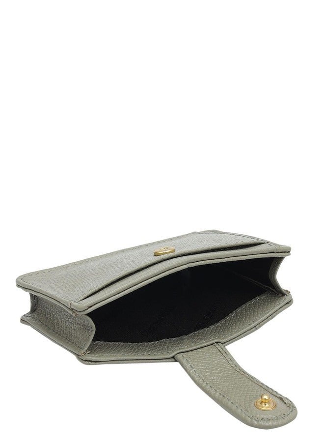 Da Milano Leather Card Holder for Men & for Women - Grey - Image 4
